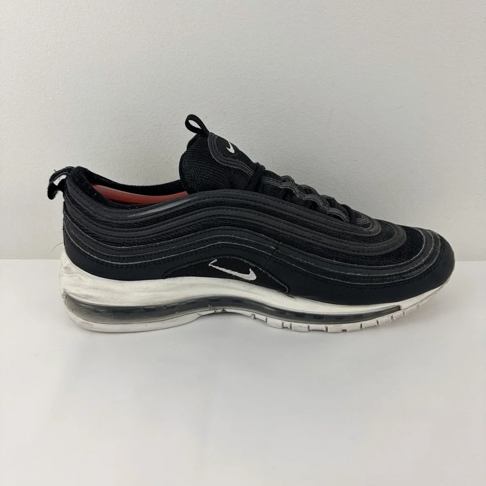 Nike Air Max 97 Men's Black White Running Shoes Size 10.5 Athletic Casual‎ Y2K